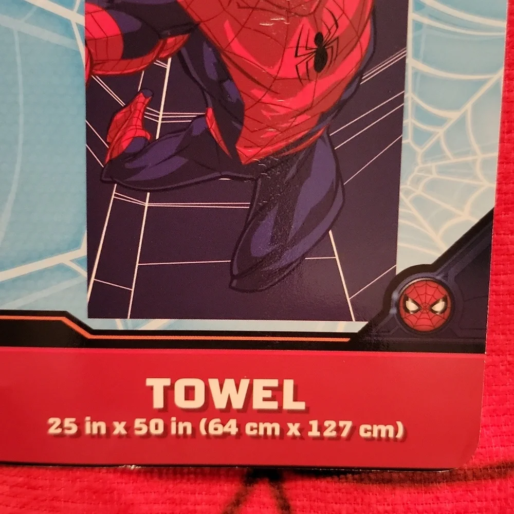 Marvel Spider-Man Towel in Blue and Red